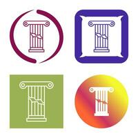 Broken Pillar Vector Icon