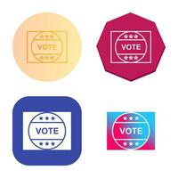 Vote Sticker Vector Icon