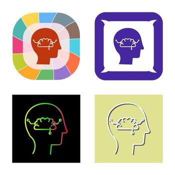 icono de vector de pensamiento