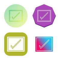 Checkbox Vector Icon