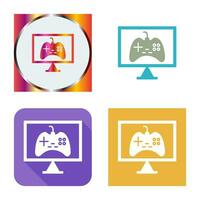 Unique Online Games Vector Icon