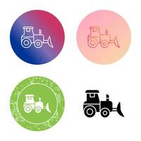 Industrial Tractor Vector Icon