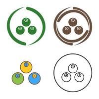 Unique Snooker Balls Vector Icon