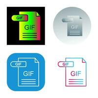 icono de vector de gif