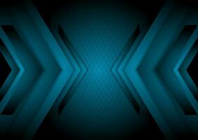 Technology abstract dark blue background with arrows vector