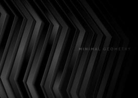 Black stripes abstract technology geometric background vector