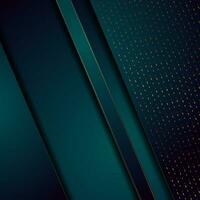 Dark blue and golden abstract tech geometric background vector