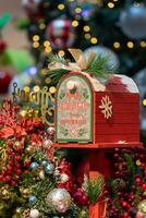Beautiful Merry Christmas and Happy New Year letter box photo