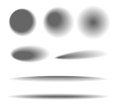 conjunto diferente oscuridad aislado en antecedentes. diseño elemento plantillas. vector ilustración.