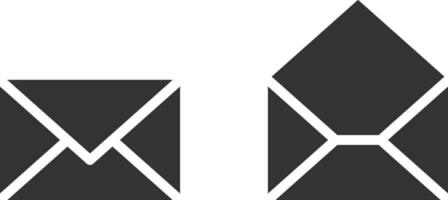 Envelope icons letter. Envelop icon vector template. Mail symbol element. Mailing label for web or print design.