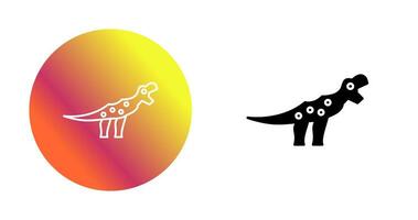 icono de vector de dinosaurio