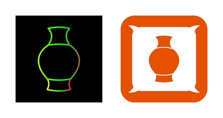 Antique Jar Vector Icon