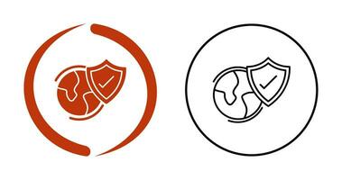 Worldwide Security Vector Icon