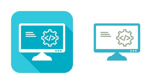 Unique Code Optimization Vector Icon