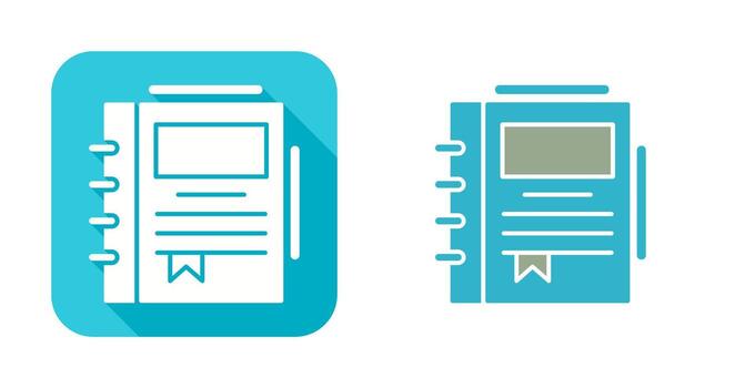 Spring Notebook Vector Icon