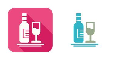 White Wine Vector Icon