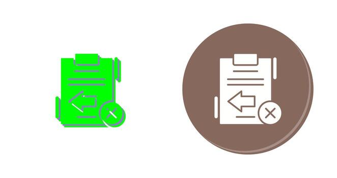 Return Failed Vector Icon
