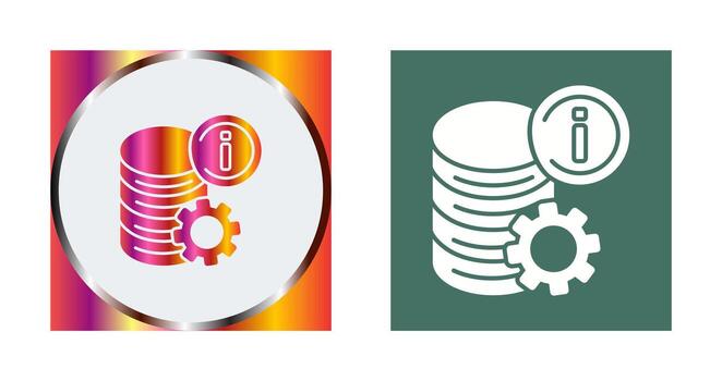 icono de vector de datos