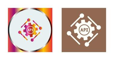 icono de vector de api