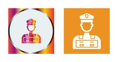 Police Man Vector Icon