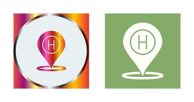 Hotel Location Vector Icon