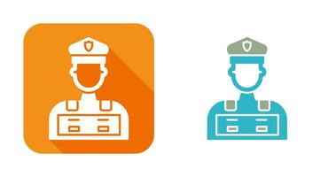 Police Man Vector Icon