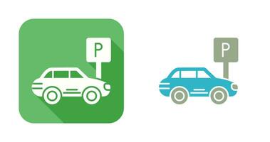 icono de vector de estacionamiento