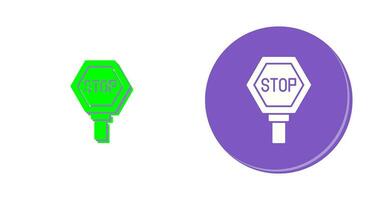 icono de vector de señal de stop