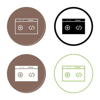 Unique Clean Code Vector Icon