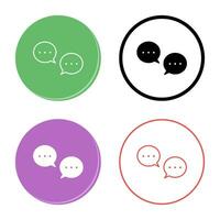 Unique Conversation Bubbles Vector Icon