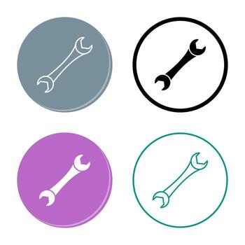 icono de llave inglesa vector