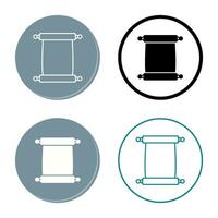 Scroll of Paper Vector Icon