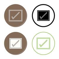 Checkbox Vector Icon