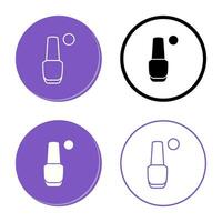 icono de vector de esmalte de uñas