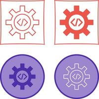 Unique Code Optimization Vector Icon