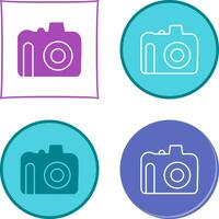 Unique DSLR Camera Vector Icon