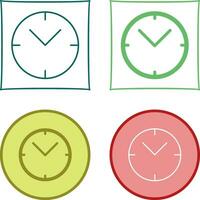 icono de vector de reloj único