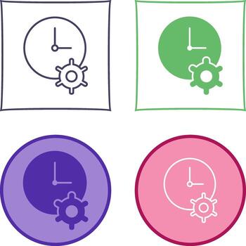 Unique Time Optimization Vector Icon