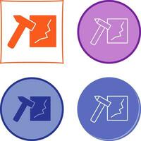 Unique Break Glass Vector Icon