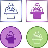 Unique Lecture Vector Icon