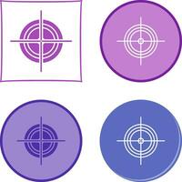 Unique Target Vector Icon