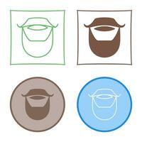 Beard and Moustache Vector Icon