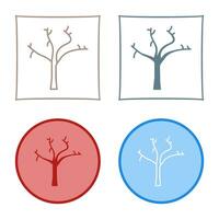 Tree with no Leaves Vector Icon