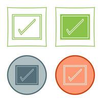 Checkbox Vector Icon