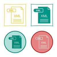 icono de vector xml