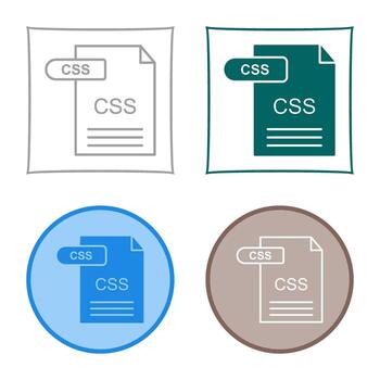 icono de vector de css
