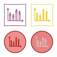 Candidate Graph Vector Icon