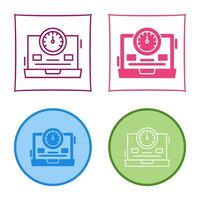 icono de vector de velocímetro