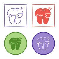 Toothache And Plaque Vector Icon