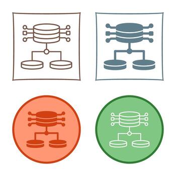 icono de vector de datos estructurados